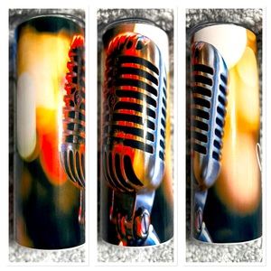 Microphone 20oz tumbler